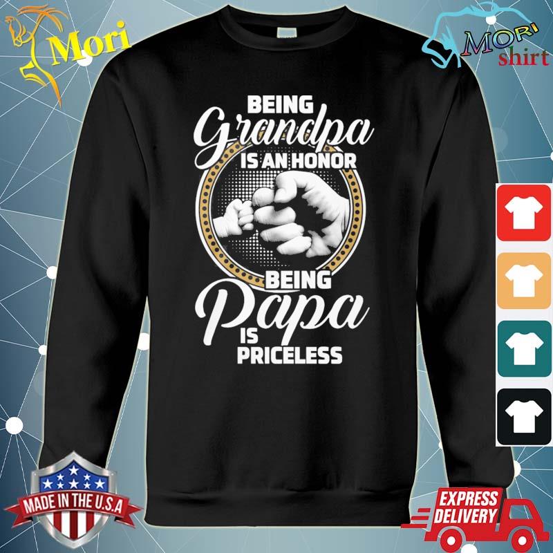 Father_s day Being Grandpa is an honor being Papa is Priceless 2021 s hoodie