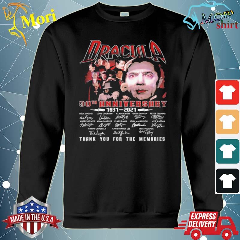 Dracula 90th anniversary 1931 2021 signatures thank you for the memories s hoodie