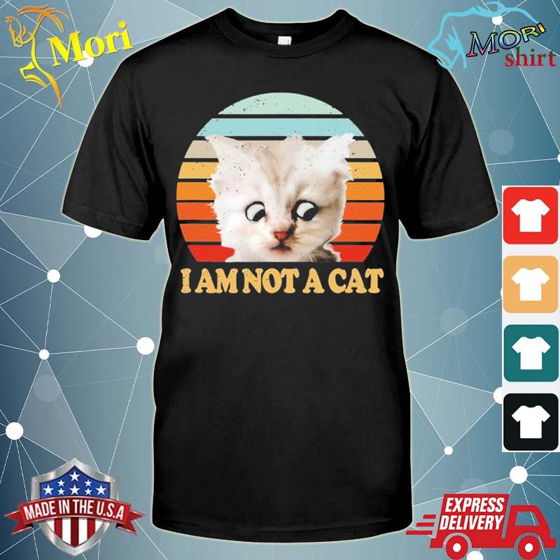 I am not a cat lawyer digital conference retro sunset shirt