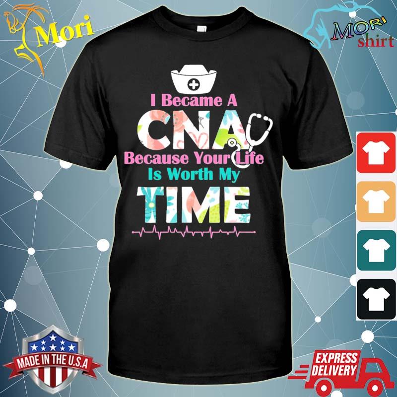 I became a cna proud nurse nursing saying quote gift shirt