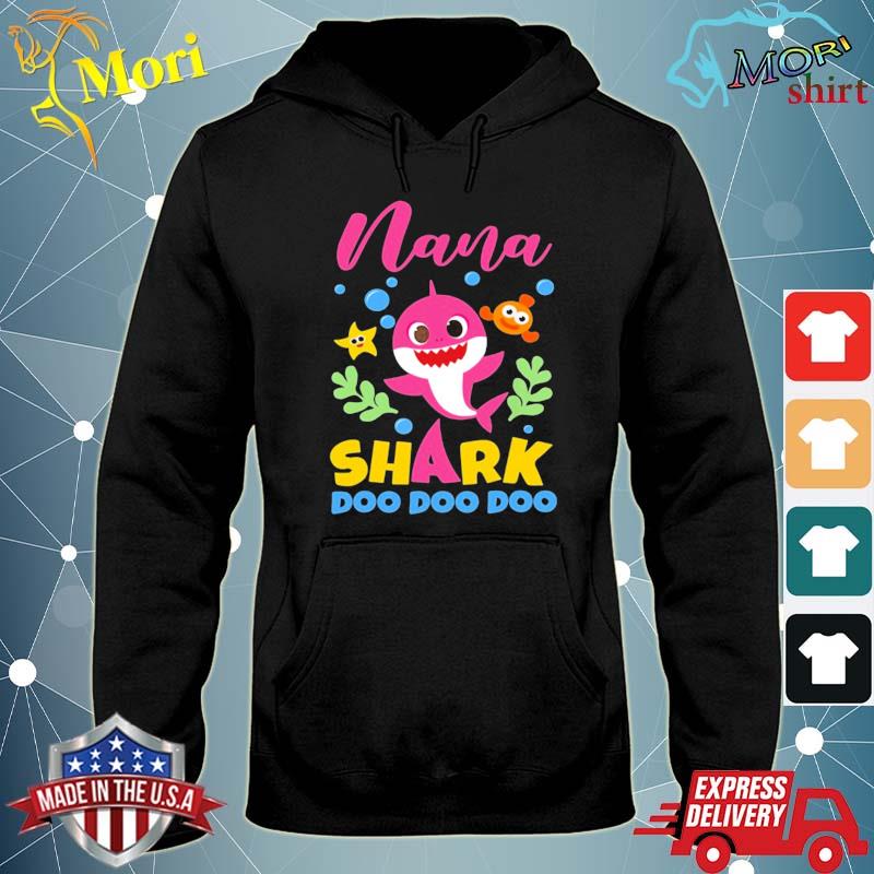 Nana Shark Gift Cute Baby Shark Family Matching Shirt Hoodie Sweater Long Sleeve And Tank Top