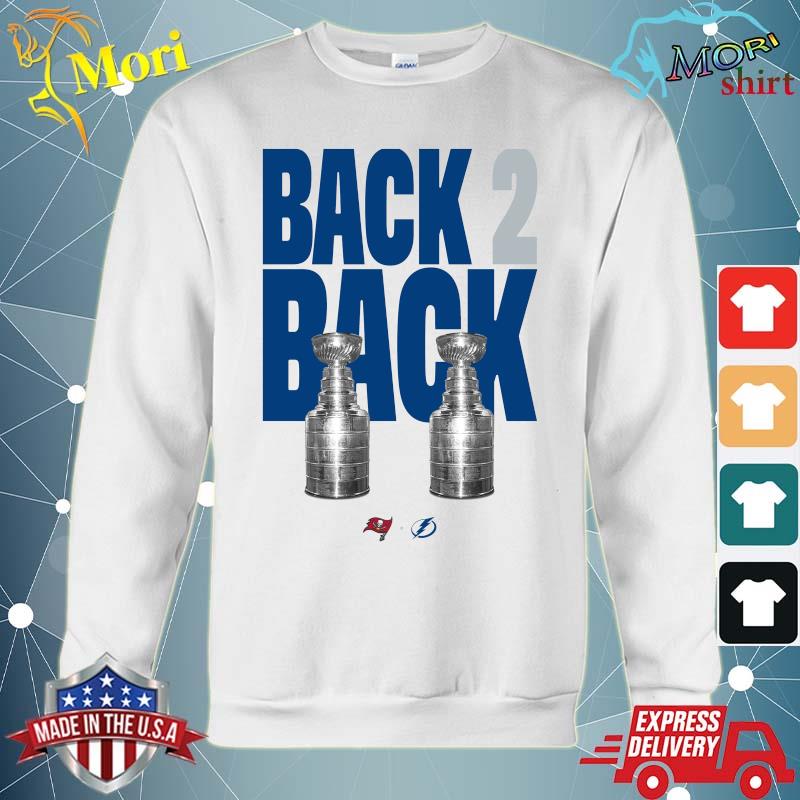 Back 2 Back Champions Lightning And Buccaneers 21 Shirt Hoodie Sweater Long Sleeve And Tank Top