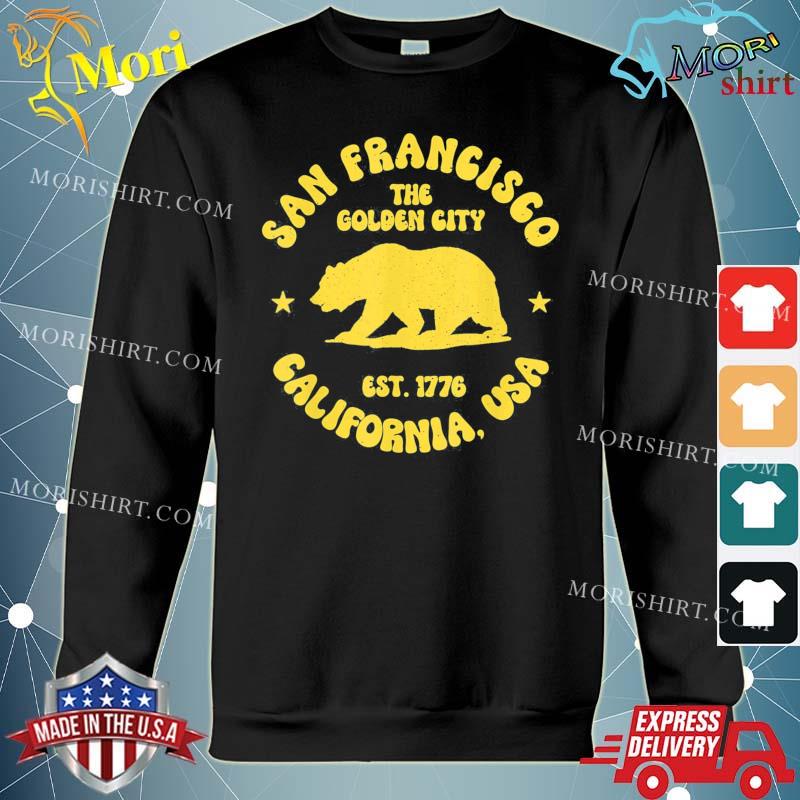 San Francisco Retro California Bear Travel T-Shirt hoodie