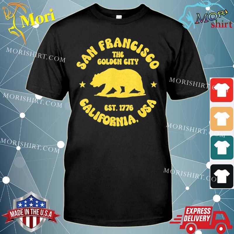 San Francisco Retro California Bear Travel T-Shirt
