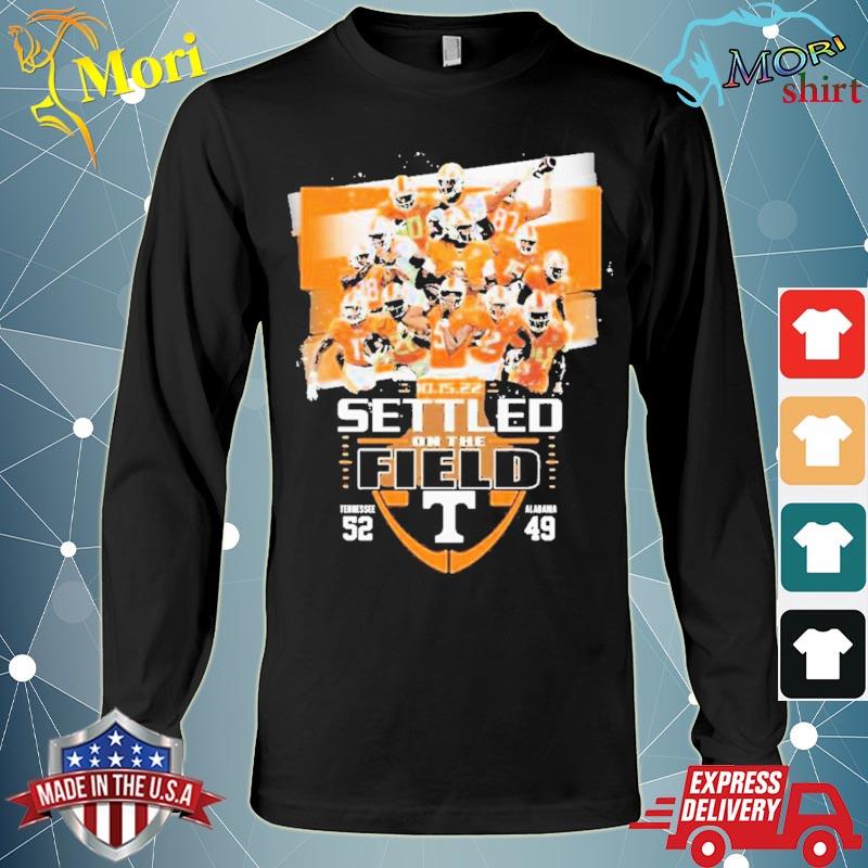 Tennessee Volunteers Champions 2022 Settled On The Field Tee Shirt Long Sleeve